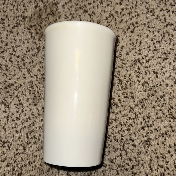 Starbucks Tall Porcelain 10 oz Coffee Mug w/Mermaid/raised silver decoration - Picture 3 of 4